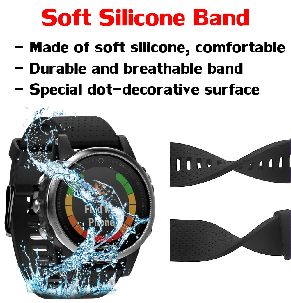 20mm Silicone Watch Strap for Fenix 5S 6S Watch Band Watchbands for Fenix 6S/6S Pro/5S Plus Watches Accessories