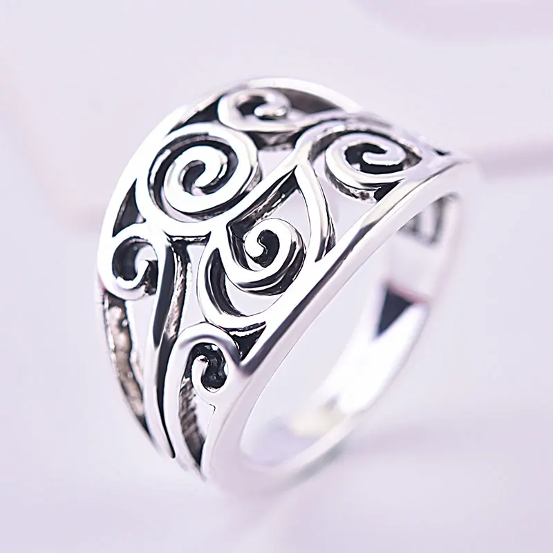 

Bohemian style vintage openwork pattern of female ring accessories jewelry