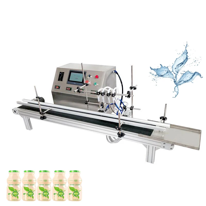 Filling Water Machine/ Small Soda Can Beer Cold Drink Bottle Filling Machine/ Liquid Filling Machine With Conveyor Belt