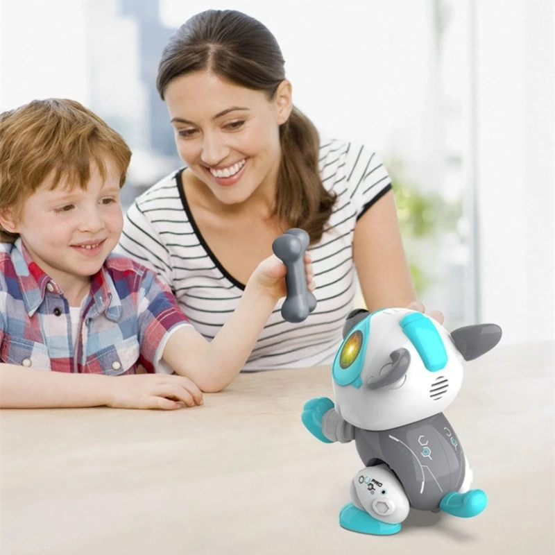 Voice Control Touch Sensor Robot Dog Lighting Sound Effect Timing Function Parent-child Interaction Pet Dog Model Children's Toy