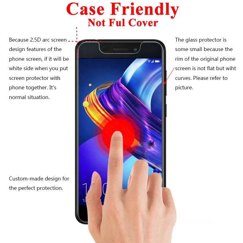 Vidrio templado para Huawei Honer 6 A6 honor 6a Nonor 6cpro honor 6, Protector de pantalla de vidrio Protector