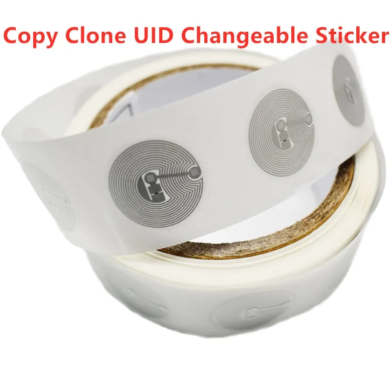 10Pcs UID Changeable Stickers RFID Tags Block 0 Rewritable 13.56Mhz Proximity Cards Key Writable Copy Clone