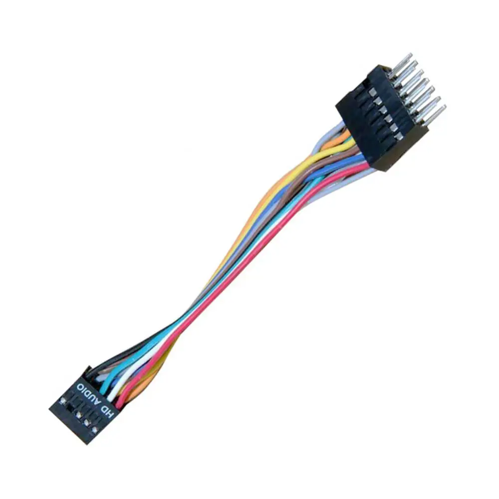 HD 9Pin Female to 13Pin Male Converter Audio Cable Cord for Motherboard