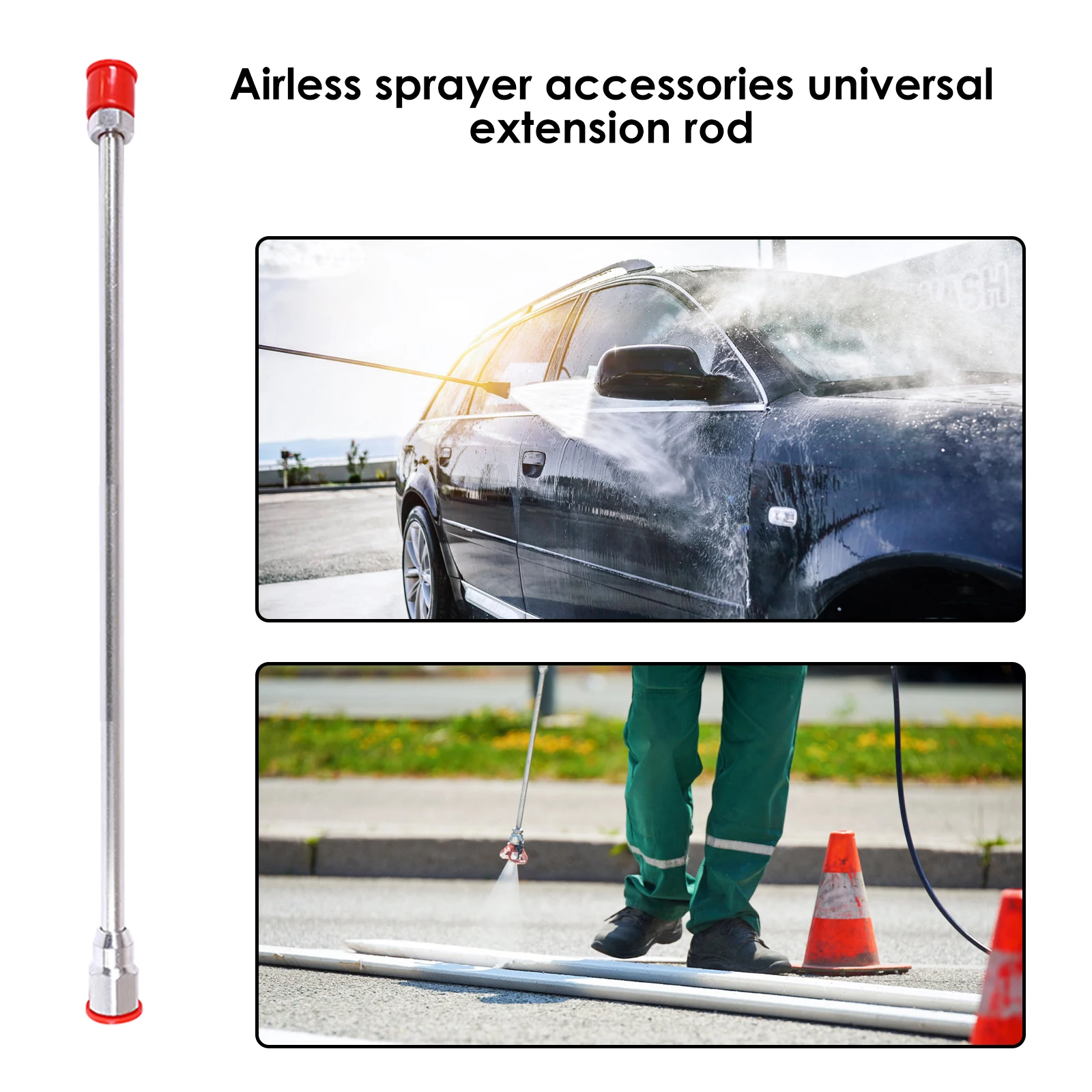 Asta di prolunga per spruzzatore universale da 20/30 Cm vernice Airless pistola a spruzzo punta di prolunga asta di prolunga potente strumento di prolunga per pittura