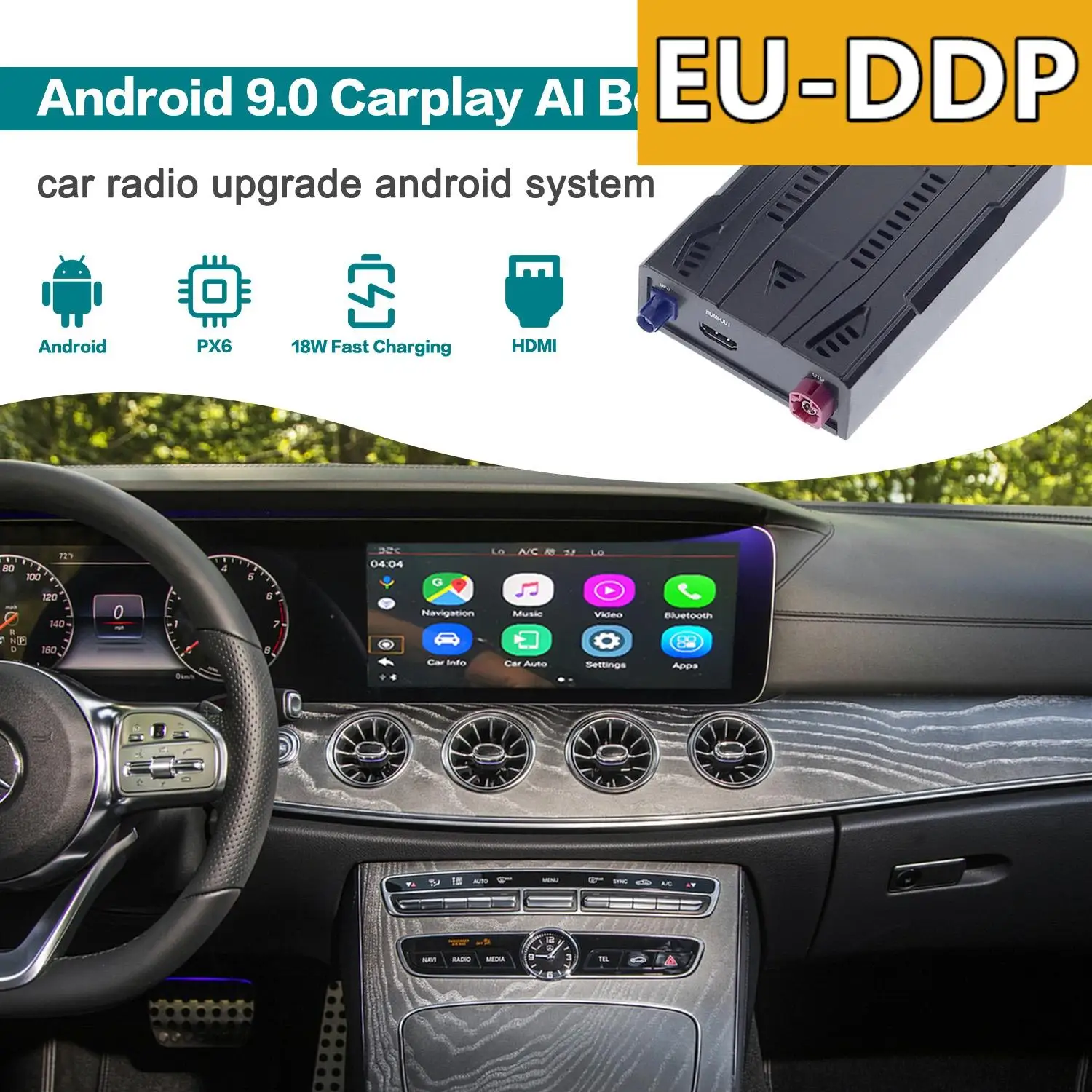 Carplay Ai Box Radio Upgrade Smart Android For Mercedes Benz CLS 2016-2020 Car Multimedia Player Tv Box Apple Carplay Autoradio