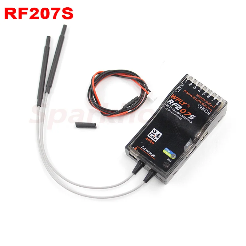 WFLY Original RF201S RF204W RF206S RF207S RF209S 2.4GHz Receiver Receptor ET07 ET12 4/6/7/9CH S.BUS PPM PWM RC Radio Transmitter