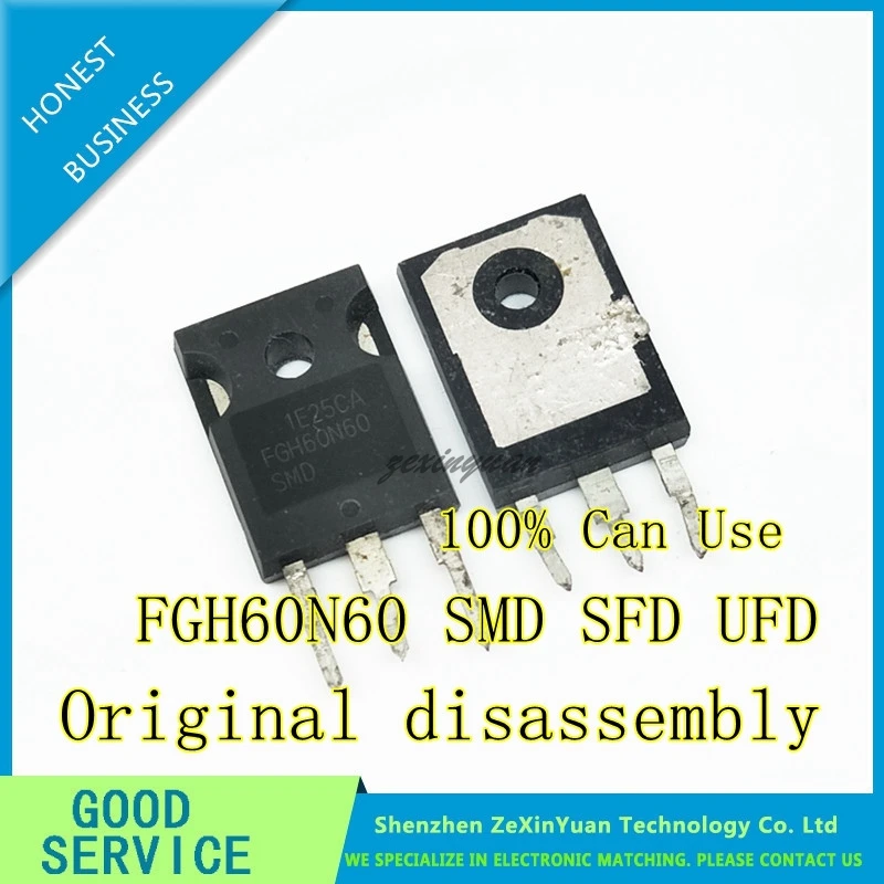 Bộ 5 10 Chiếc Ban Đầu Tháo Lắp FGH60N60SMD FGH60N60SFD FGH60N60UFD FGH60N60 Đến-247 IGBT Ống 60A 600V