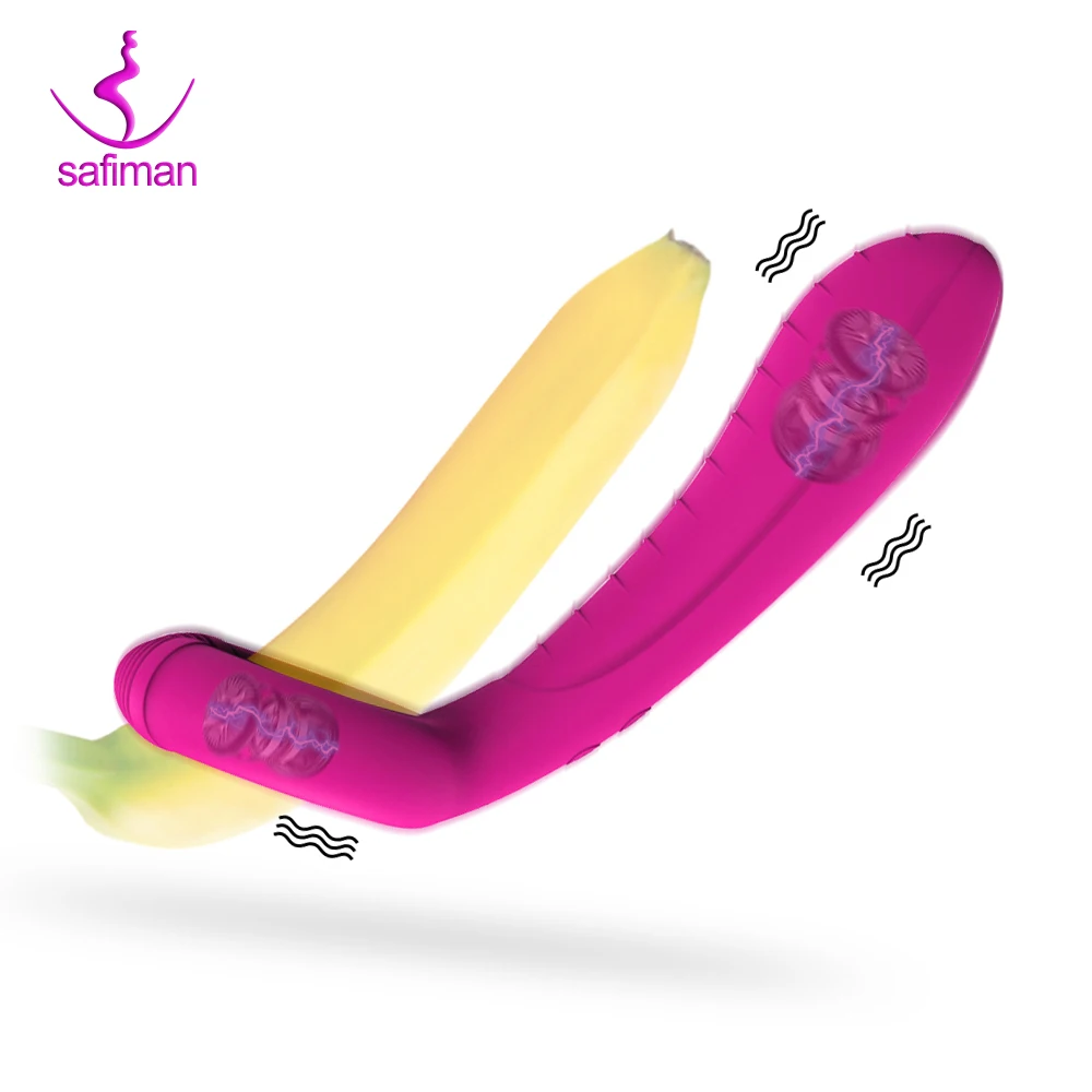 Double Penetration Penis Vibrator Sex Toys for Women Adult Couples Cock Ring Anal Butt Plug Vibrating Dildos Clitoris Stimulator