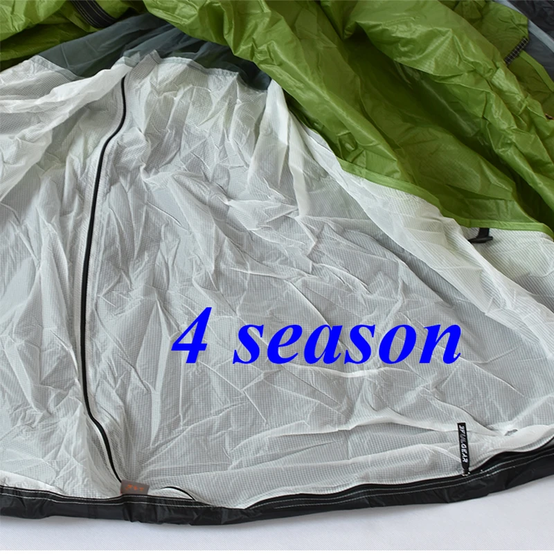 Tente de camping légère pour une personne, 3F LANSHAN 1 Pro, No-See-Um, 3 saisons, 4 saisons, 2021x90x230 cm, 2 côtés, 20d Silnylon, nouvelle