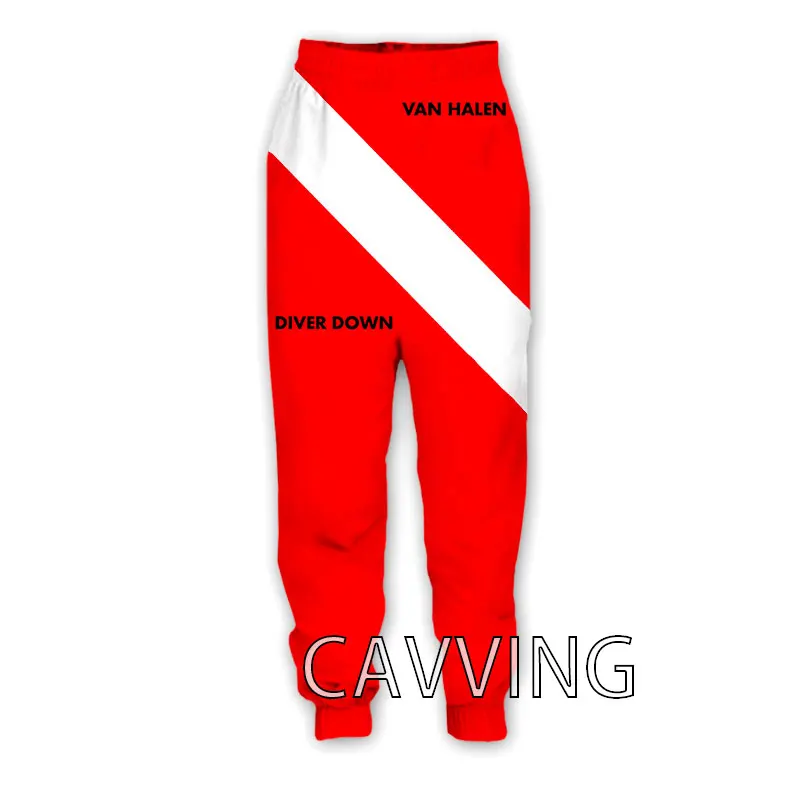 CAVVING-Pantalones deportivos con estampado 3D de Van Halen, ropa de chándal informal, rectos, para correr