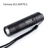 Convoy S11 High Powerful LED Flashlight with XHP70.2 Led Linterna 26650 Flash Light Torch Camping Fishing Lanterna Black Latarka