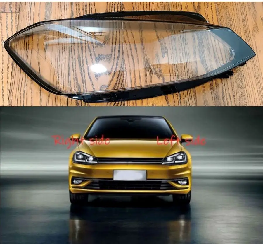 

For Volkswagen VW Golf 7.5 2018 2019 Car Headlight cover Headlamp Lens Auto Shell Cover