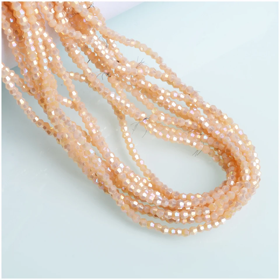 Hot sale 2mm AB Color Bicone Beads Jewelry Accossaries small Glass Bead