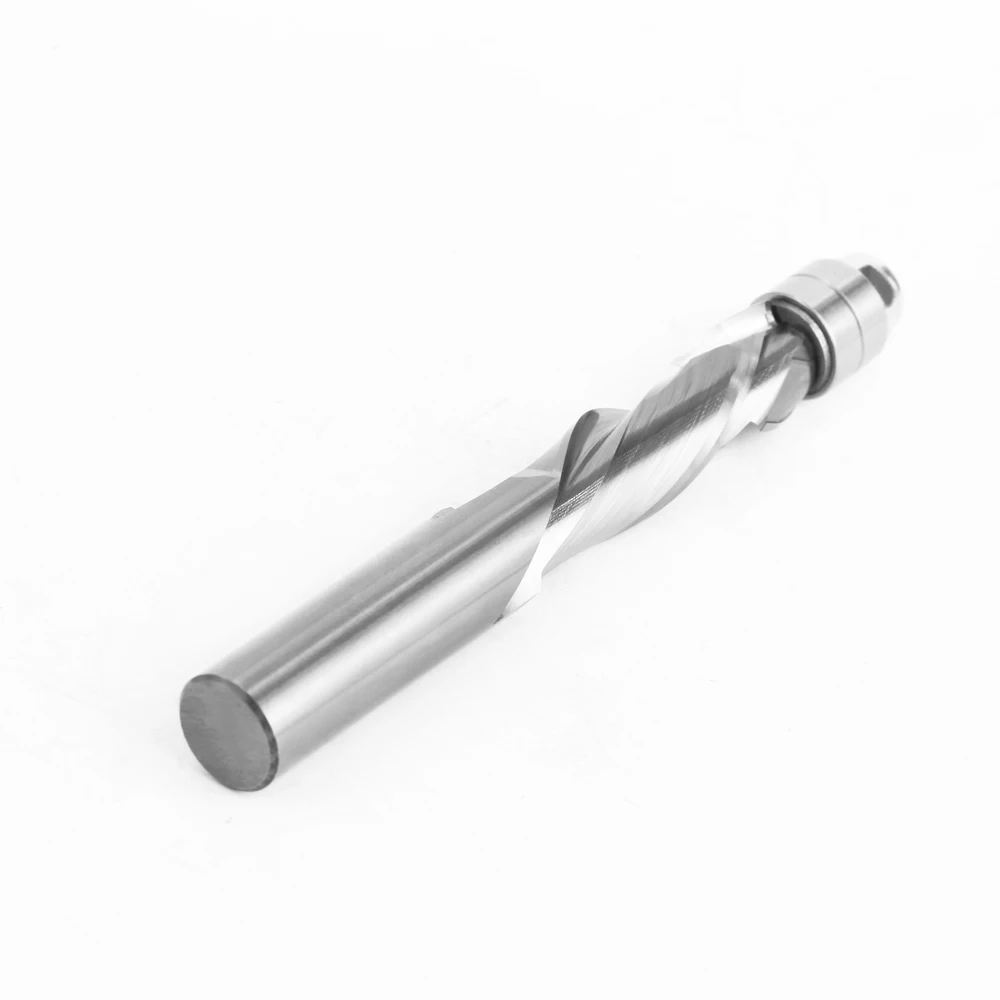 Imagem -04 - Cnc Router Bit Compressão-cut End Moinho Flush Guarnição Carboneto Sólido Rolamento Superior Espiral Rosto Madeira Fresa 12 mm 2