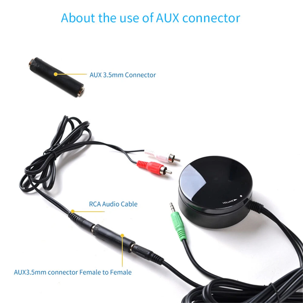 Audio Volume Controller Aux 3.5Mm Signaal Volumeregeling Controle Door Kabel Aanpassing Voor Luidsprekers Versterker Systeem