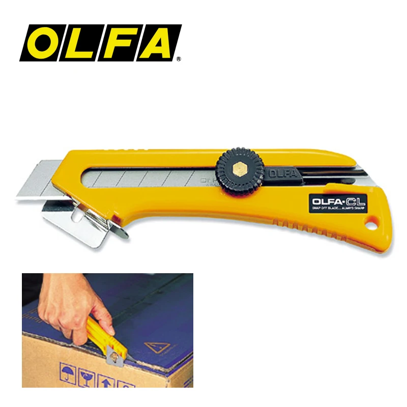 OLFA Unboxing Knife Adjustable Cutting Depth CL Japanese Utility Knife