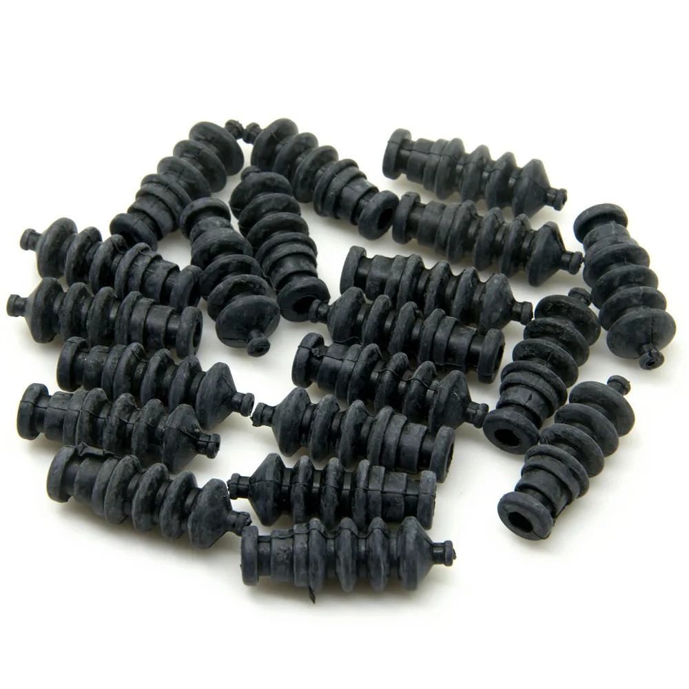 YEAHRUN-sellos de caja de Radio de fuelle de goma L37mm, varilla de empuje impermeable para barco RC, sello de varilla de empuje Servo para piezas de timón