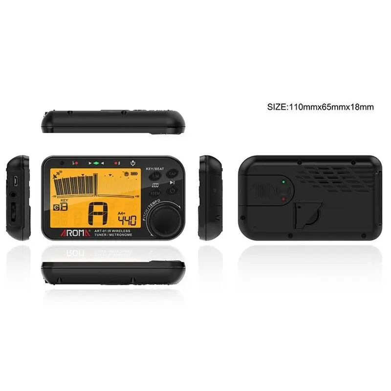 Aroma Art-01 Infrared Wireless Tuner Tuners Electric Guitar Accessories Guitars Tuning Metronome with Battery Synthesizer