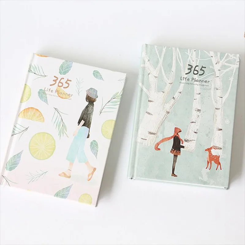 

365 Day Planner Notebooks Simple Schedules Future Diary Organizer Students Office Personal Notebooks Stationery School Supplies