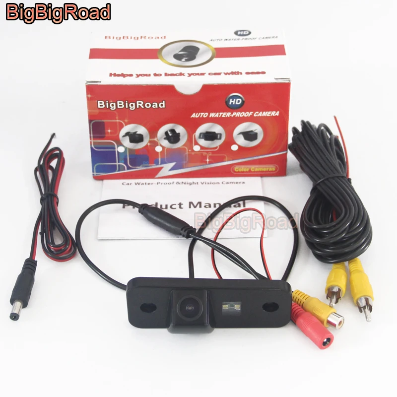 BigBigRoad Car Rear View Parking Backup CCD Camera For HYUNDAI Azera Santa Fe IX45 Santafe Night Vision