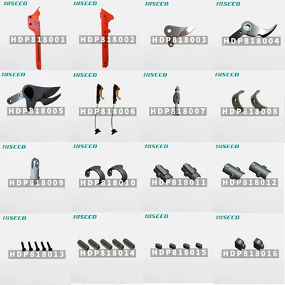 

HDP818 spare parts, battery, cable/lead, blades, pruner body and limit switch