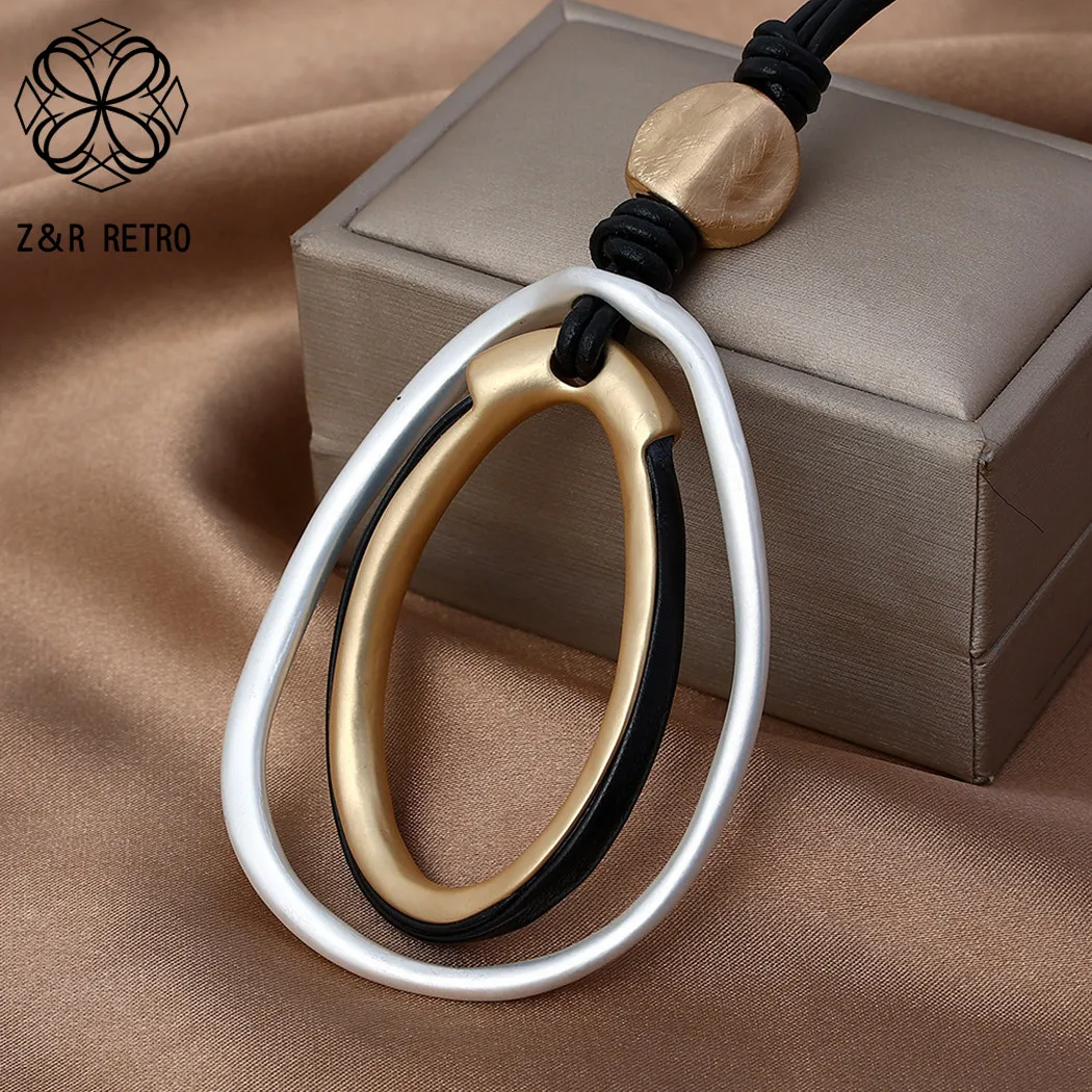 Collares de suspensión geométricos de moda coreana, collar de cadenas largas, colgantes de joyería para mujer, productos de tendencia gótica, envío directo