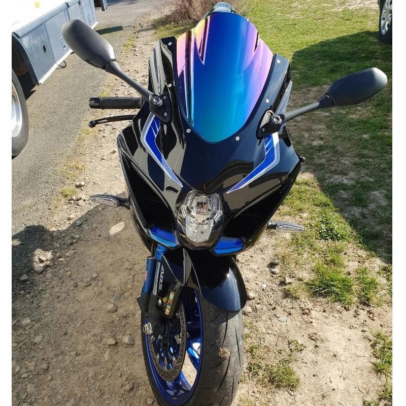 Motorcycle Windshield Windscreen For 2017 2018 2019 2020 2021 Suzuki GSX-R1000 GSXR1000 GSX-R GSXR 1000 K17 L7 Smoke Iridium