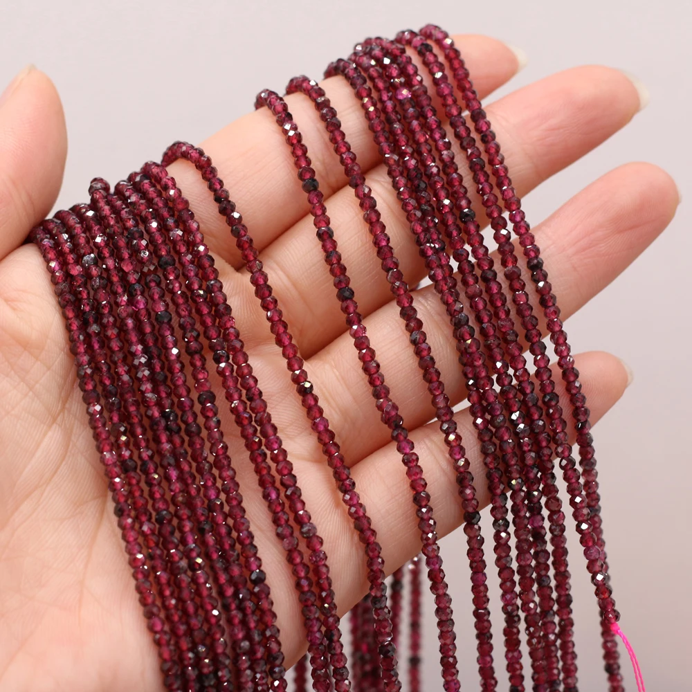 New Style Natural Stone Bead Section Garnet Small Beads For DIY Jewelry Making Necklace Bracelet Earrings Accessory