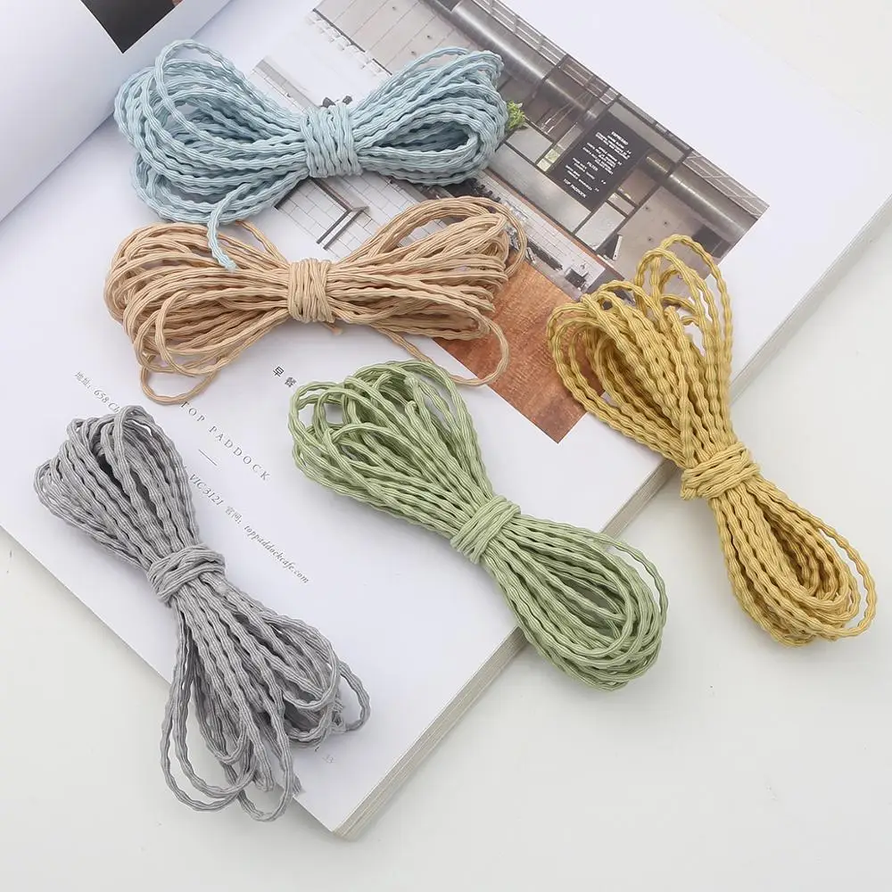 3mm 5M/lot 6 Colors Nylon Elastic Rope Cord String Strap For Handmade DIY Sewing Accessories Supplies