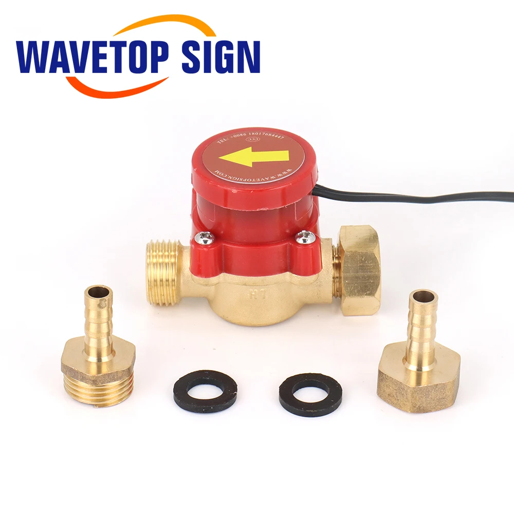 Water Flow Switch Sensor A B Pressure Controller Automatic Circulation Pump Thread Connector Protect CO2 Laser Tube