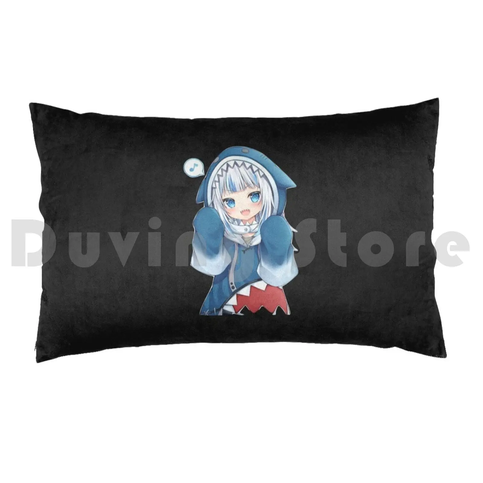 Hololive Gawr Gura Shark GirlPillow case Gawrgura Holomyth Virtual Holoen En Vtuber Shark Anime Peek Kiryu Coco