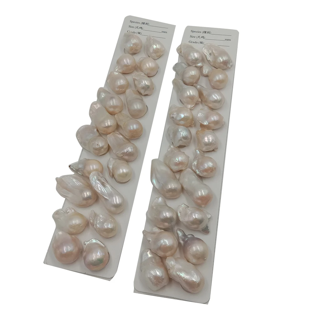 Normal quality in earring paired 2 pcs/lot,L19-27mm big,KESHI baroque pearl,100% nature freshwater pearl.half hole drilled