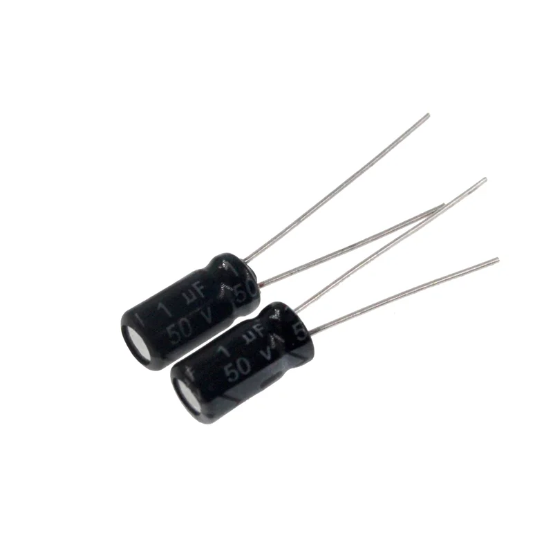 50pcs 1uF 50V 1MFD 50Volt 4*7mm de Alumínio Radial Capacitor Eletrolítico 50v1uf 1uf50v 50v1mf 1mf50v