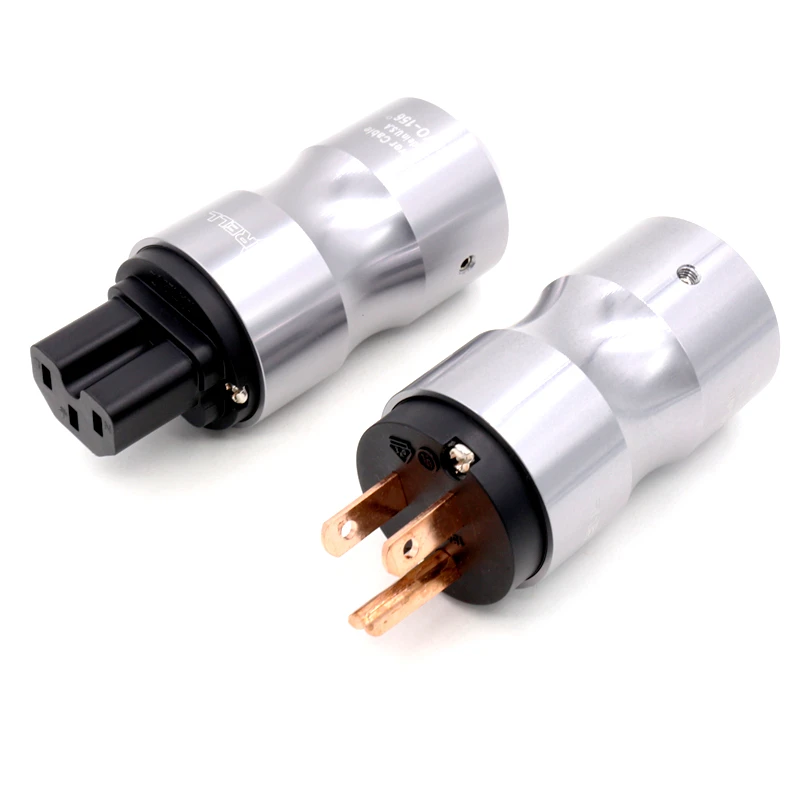 Connecteur d'alimentation HiFi Schuko, Version ue/US, connecteur Audio IEC Transparent