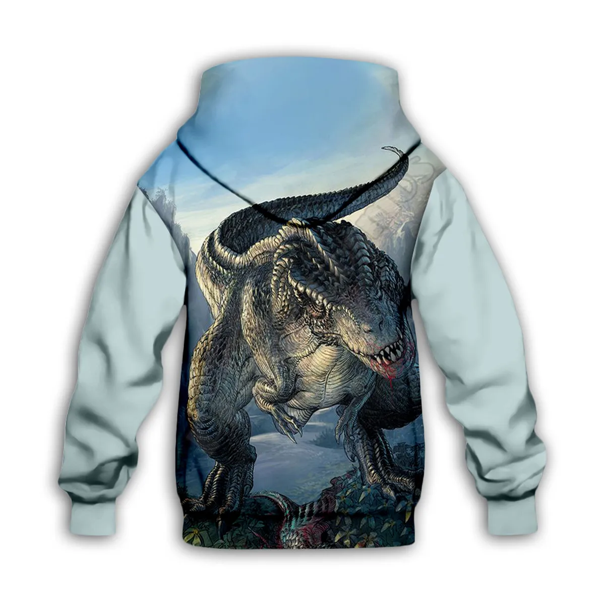 Dinosaur 3D Printed Zipper Hoodies Kids Pullover Boy For Girl Sweatshirt Funny Animal Apparel Drop Shipping 02