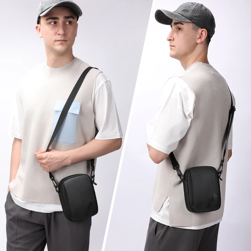 Heroic Knight Casual Crossbody Bag Fashion Male Luxury Square Phone Purse Waterproof Women Mini Shoulder Messenger Bag