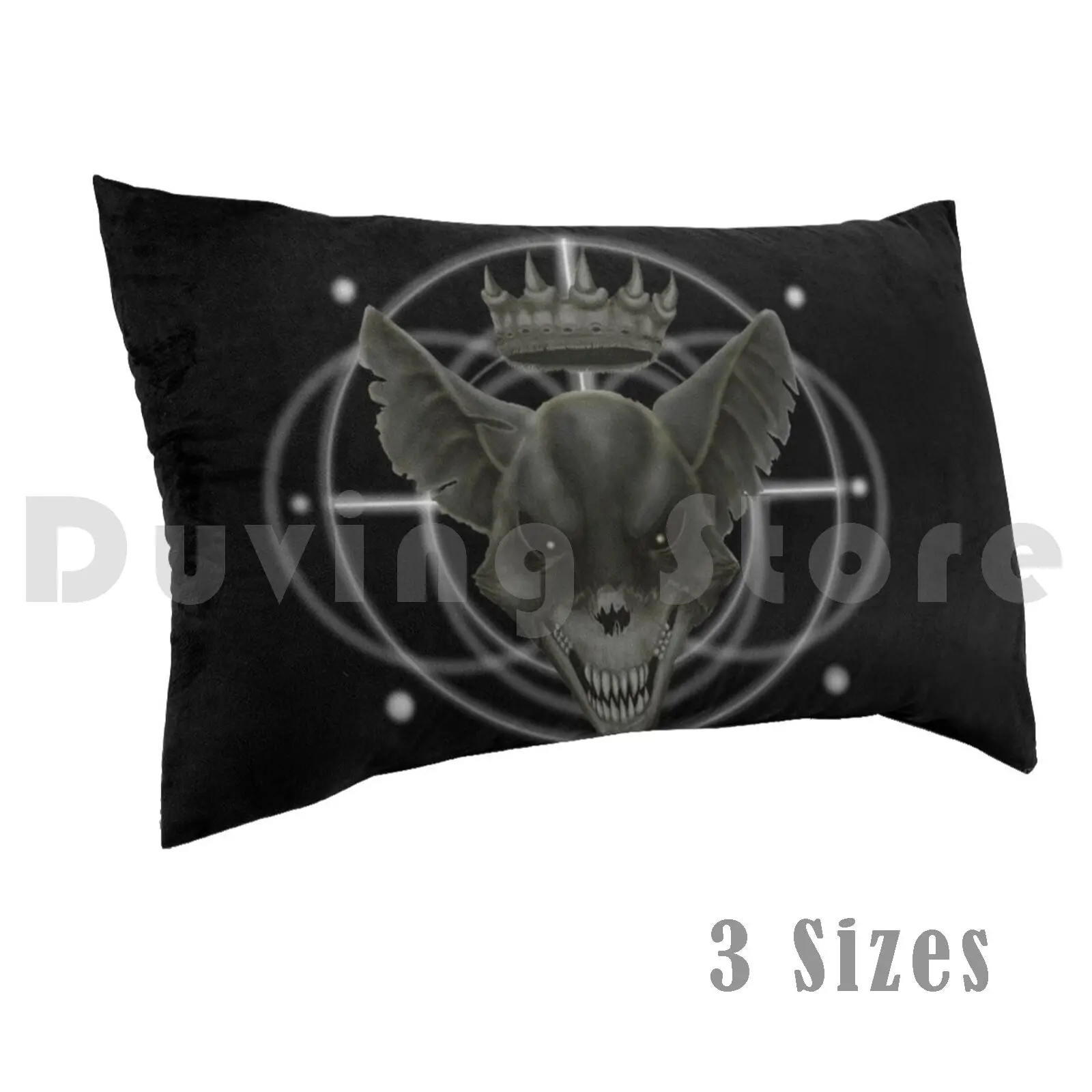 The Rat King Pillow Case Printed 50x75 Surreal Strange Rat King Skull Macabre Dark Horror Spooky Creepy Crown