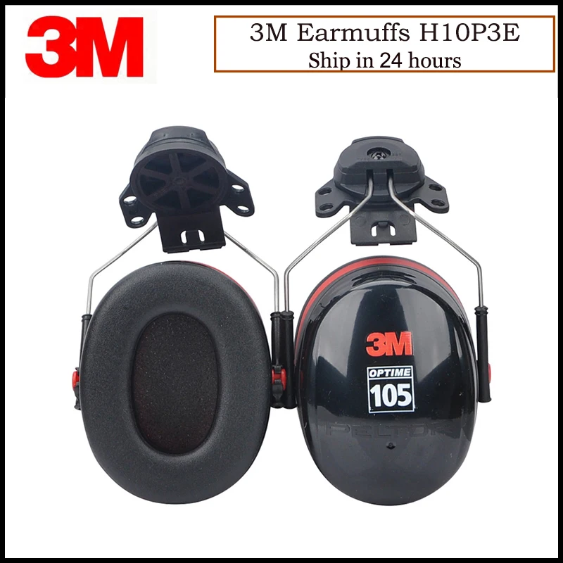 3M H10P3E Earmuffs Optime Earmuffs Hearing Conservation Anti-noise Hearing Protector for Drivers/Workers KU013