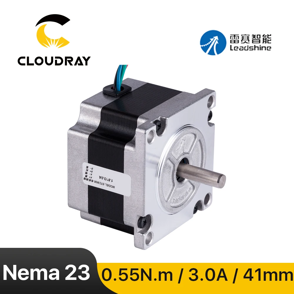 Leadshine Nema 23 Stepper Motor （57CM06）41mm 2 Phase 55Ncm 3A for 3D printer CNC Engraving Milling Machine