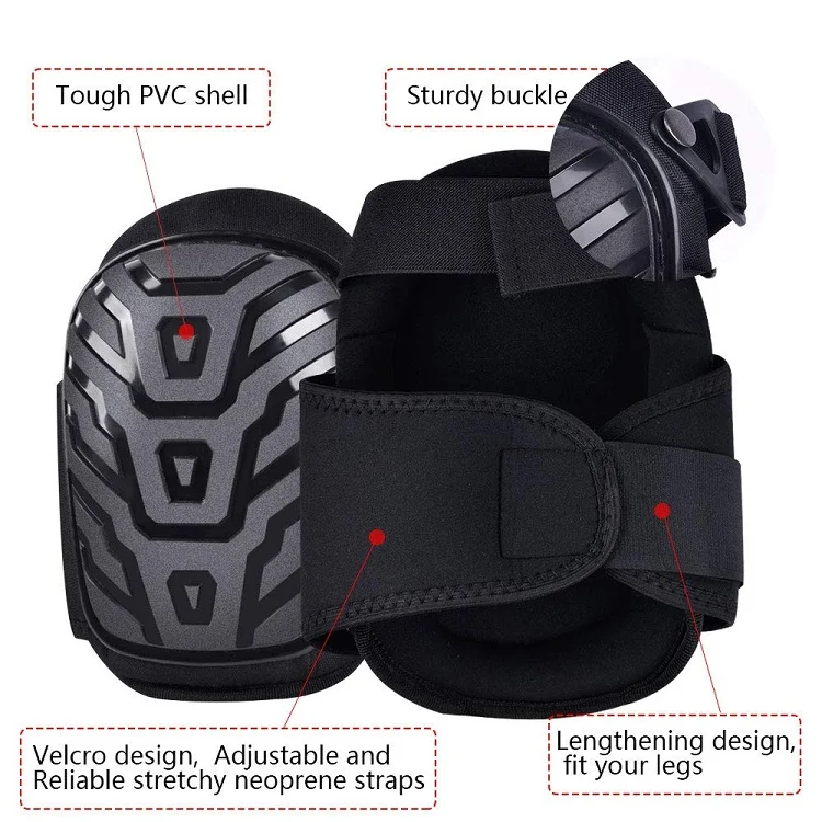 Professional Knee Pads,  Comfortable Gel Cushion Pad -Non-Slip Adjustable Straps for Work, Gardening, Carpenter, Flooring, DIY