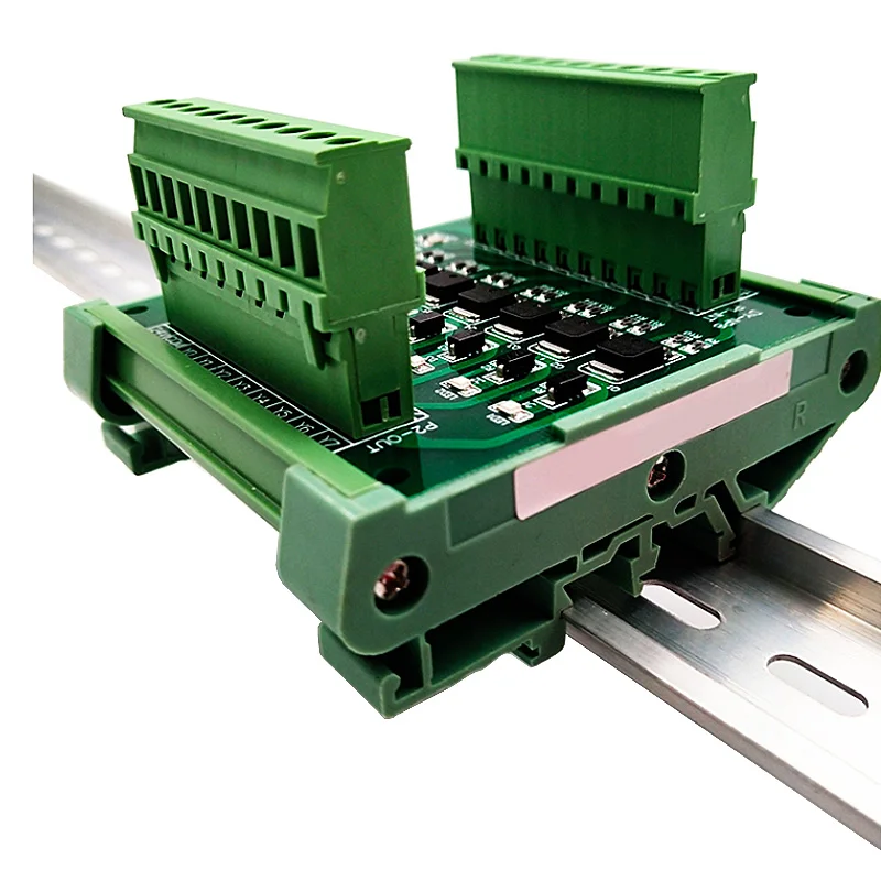 PLC Amplifier Board 4/8//12/16 Channel NPN/PNP Transistor Signal Output SCR Module Din Rail 35mm 5A/24VDC