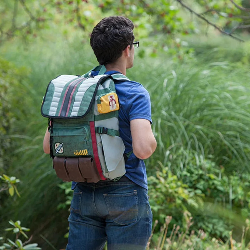 Disney-mochila de armadura para hombre, bolsa de viaje Vintage para ordenador portátil, películas de Anime, bolsas de Montañismo masculinas