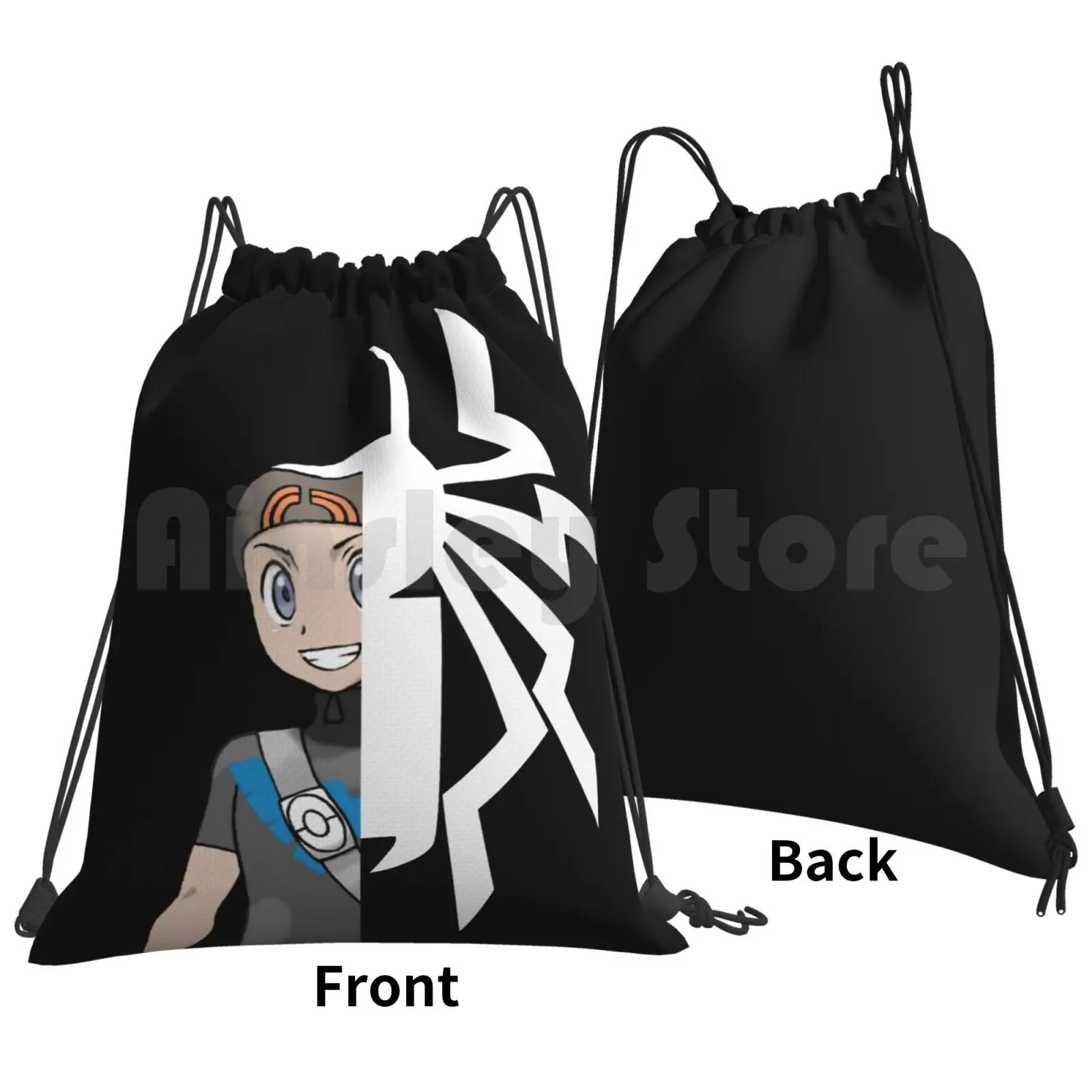 Nolan & Caleb Logo Backpack Drawstring Bag Riding Climbing Gym Bag Nightwing Comics Superhero Brendan Venom Villian