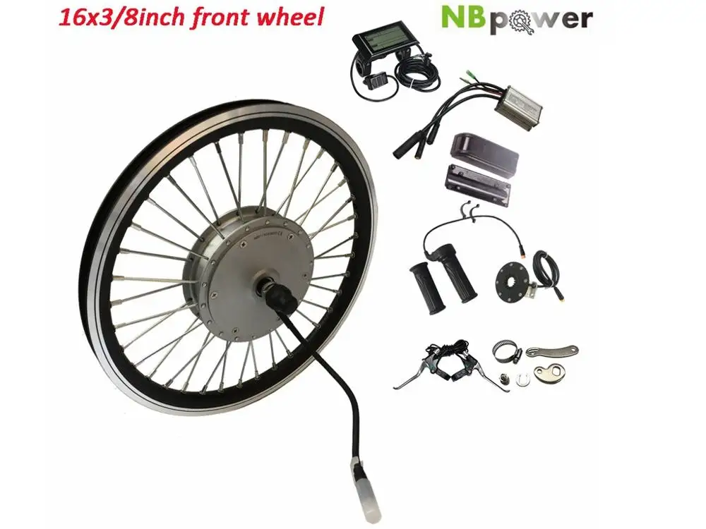 

16"3/8 rim 36V 250W Ebike Kit, Brushless Gear Smart hub front Motor, Electric bicycle conversion kiT