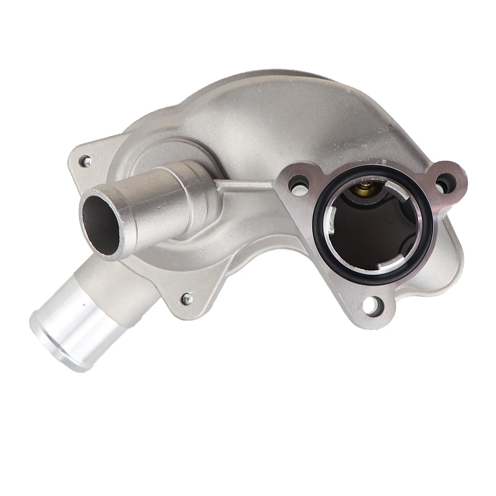 2L2Z8592BA Outlet Pompa Flens Air Pendingin Perakitan Perumahan Termostat Aluminium Cocok untuk Ford Mustang 4.0L 2005-2010 5R3Z8592BA
