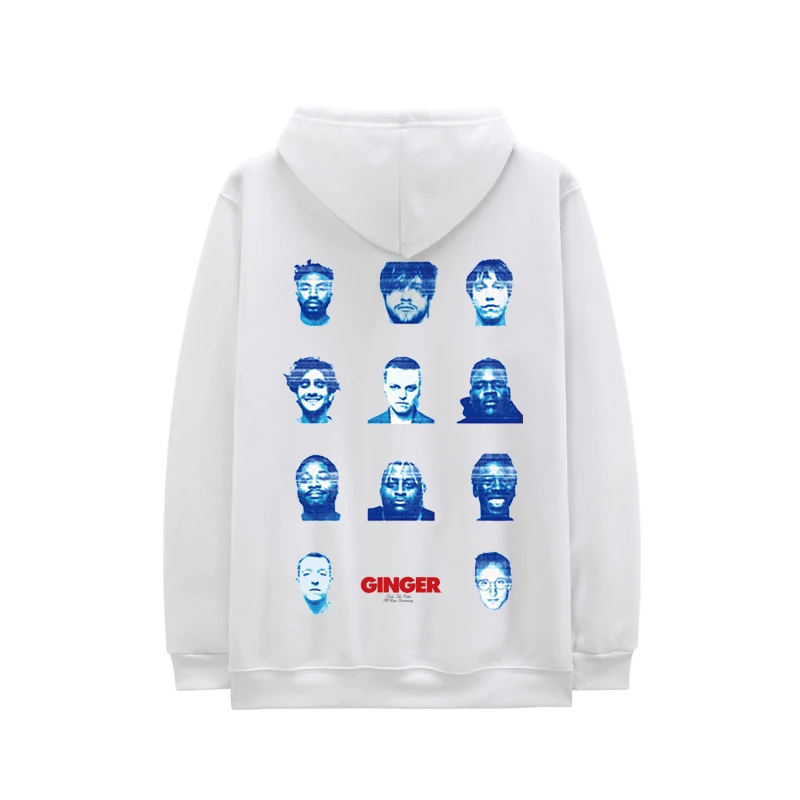 New Casual Brockhampton All-American Boyband Hoodies Men GINGER Face Print Harajuku Hooded Sweatshirts Hip Hop Swag Hoody