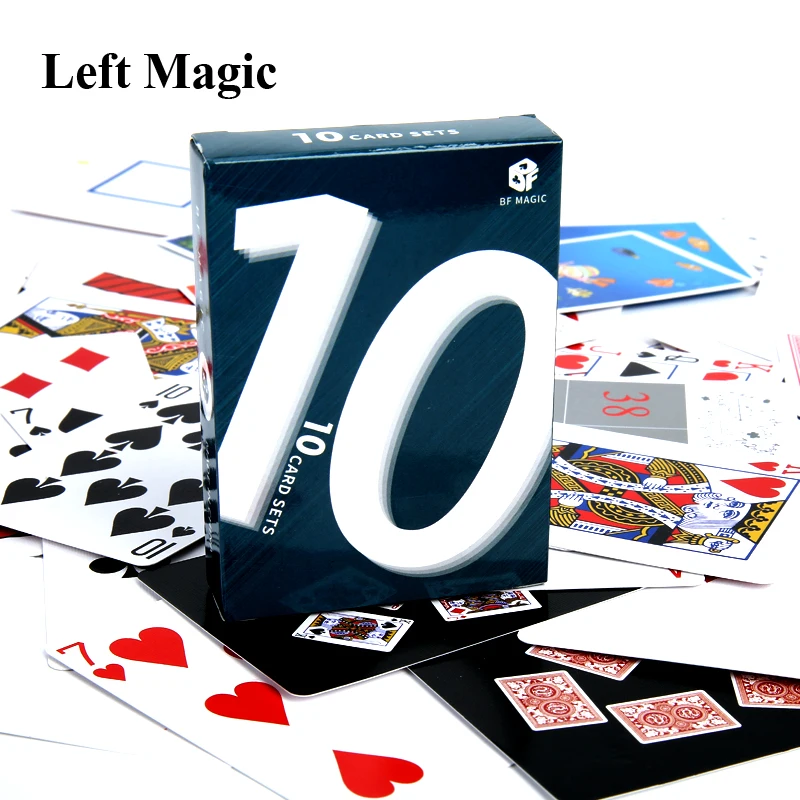 10 Sets Spezielle Spielkarte Magie Tricks Sammlung Karten Close Up Straße Bühne Poker Magie Porps Magier Gimmick Mentalismus C