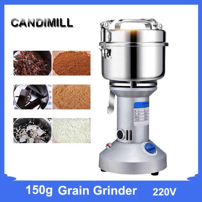 

CANDIMILL 220V 150G Coffee Grinder Mill Chinese Medicine Grinding Machine Household Grain Spices Crusher