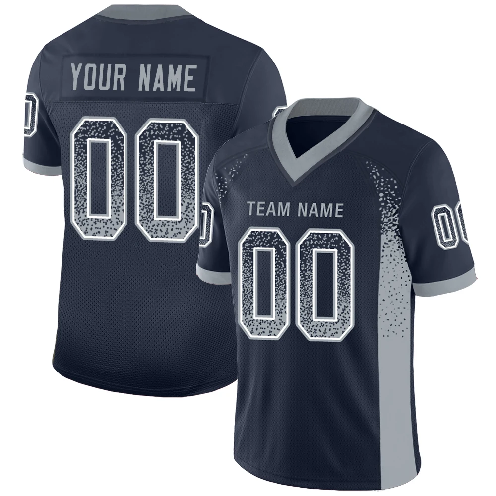 Custom American Football Jersey Football Shirt Graffiti Design Printed Team Name Number Men Rugby Jersey Fan Gift