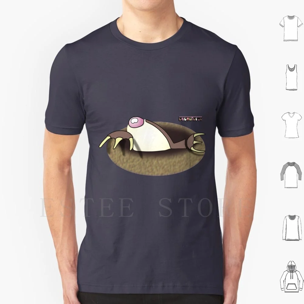Mole T Shirt DIY Big Size 100% Cotton Mole Animal Nature Creature Mammal Hole Digger Tunnel Dark Nose Blind Onomatopia